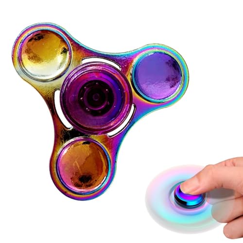 KYLOS Fidget Spinner Metallo Cuscinetto In Acciaio Inossidabile 3-5 Minuti Ad Alta Velocità Trottola Contro Stress Regali Di Pasqua Adhd Anti Ansia Per Bambini Adulti Autismo Miglior Giocattolo