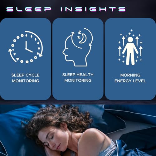 Image of Smart Ring with Gesture Control, 24 /7 Health & Fitness Tracker with Sleep, Oxygen, Heart Rate and Activity Monitoring, IPX8 Waterproof, Sports Modes with Magnetic Charging Case (8, R6, Silver)