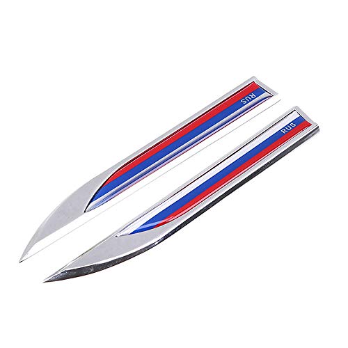 1 Paire de Voiture Drapeau 3D emblème Autocollant Stickers pour Jeep BMW Dodge Mercedes Benz Chrysler Honda