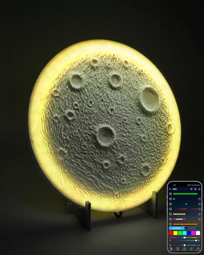 Éclairage d'ambiance RVB lune taille M lampe de jeu et fête pour bureau et salon