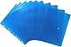 EXXO by HFP 35326 Dokumententaschen Sammelmappen Sichttaschen A4 transparent blau - Dokumentenmappe zum Abheften mit EURO-Lochung, Abheftrand, Klappe und Klettverschluss - 10 Stück, 310 x 235 mm