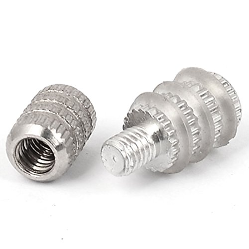 Sourcingmap Rubber Coated Metal Holder Shelf Support Pin Stud M5 Screw Dia 10pcs - Image 2