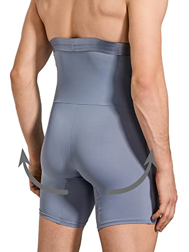 Men Tummy Control Shorts High Waist Underwear Slimming Shapewear Body Shaper Leg Boxer Briefs4