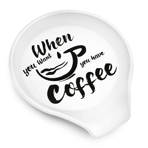 Koluti Silicone Coffee Spoon Rest, Small Spoon Stirrers Coffee Accessories Bar Station Decor, Cute Spoon Buddy Holder for Countertop, 3.6”L x 3.5”W x 0.6”H, White