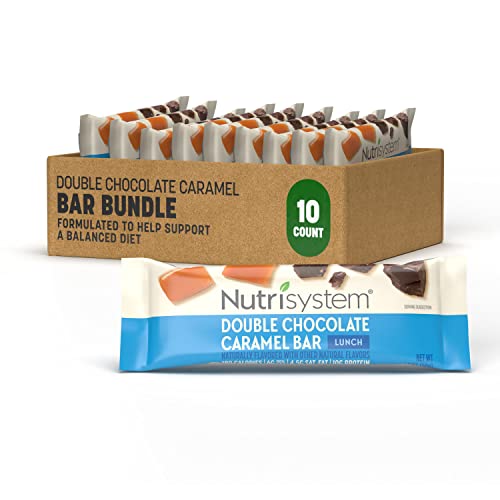 Nutrisystem® Double Chocolate Caramel Lunch Bars, 10G Of Protein, Helps Support Weight Loss - 10 Count #TOP15