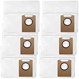 Homukari 掃除機 紙パック エコバックスに適合する ゴミパック y1 plus/y1 Pro Plus 対応可能 4層不織布 Ag銀イオン加工 消臭抗菌 ロボット掃除機 ダストバッグ 消耗品 非純正品【6枚セット】