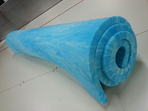 One Gel Memory Mattress Topper Queen Size (60'' x 80'' x 1'')