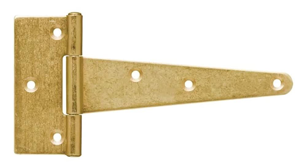 200mm Gold Tee Hinges for External Use On Gate, Shed and Barn Doors T-Hinge (Pack of 2) - I10E 200mm_2