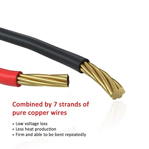 DiCUNO 100Pcs 5MM Pre Wired 12V Warm White LED Diodes, 9.4 Inch/24CM Ultra Bright Light Emitting Diodes Assorted Color Kit Box for Circuit Science Experiment, DIY Lighting Projects