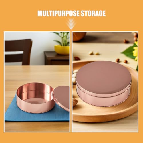 2 Cajas de Hojalata de 6,5 Pulgadas con Diseño Sellado Elegante para Bodas y Fiestas 4