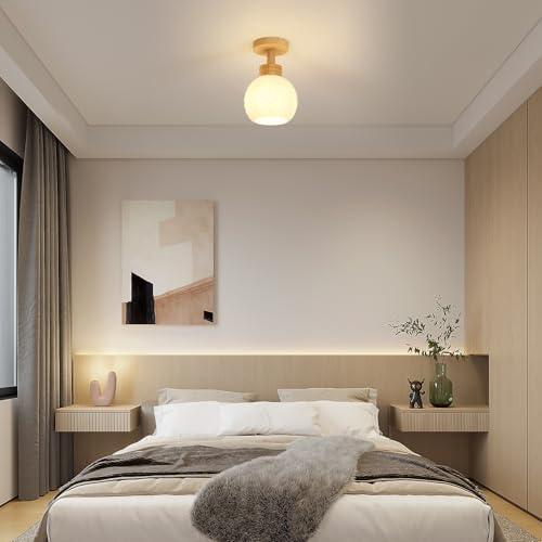 Plafonnier E27 moderne petit format Ø14cm idéal pour éclairage ciblé de chambre - 6
