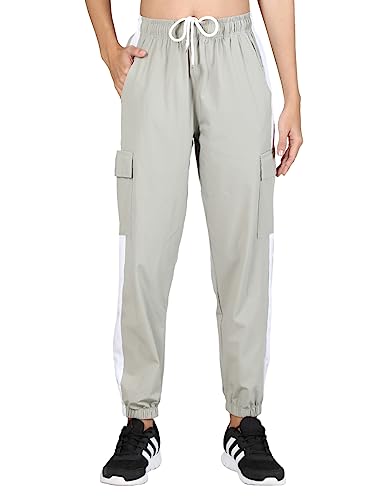 Image of CHKOKKO Women High Rise Sports Gym Track Pant Running Lower with Cargo Pocket