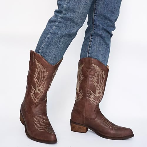 SheSole Stivali da cowboy da cowgirl occidentali