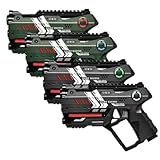 4 Light Battle Connect Anti-Cheat Laser-Tag Pistolen - Metallic-Grün und Grau