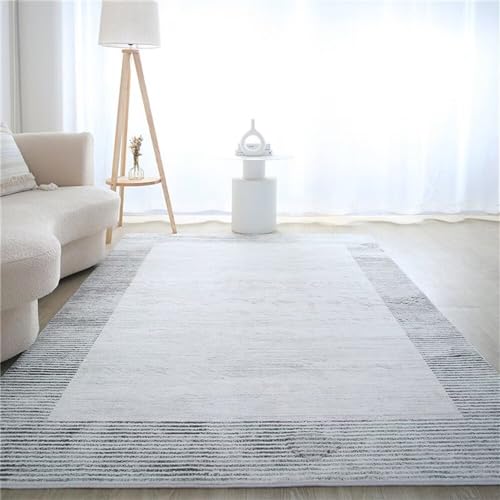 Tapis géométrique résistant à l'usure pour protection sous table basse