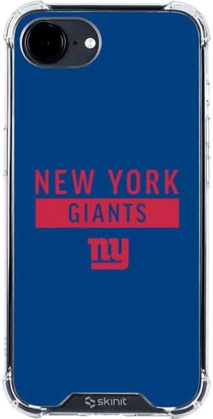 Skinit Clear Phone Case Compatible with iPhone 16e - Officially Licensed NFL New York Giants Large Logo Design