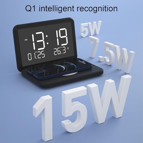 Horloge numérique pliable ciciglow pour libérer de l'espace de charge