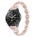 Produktbild Damen Diamantarmband Für Huaw Watch 3/Pro GT 2 46mm 42mm 48mm Bandarmband Für Samsung Galaxy Watch3 45mm/41mm/Active 2 Gürtel *4* (Band Color : Rose pink, Band Width : 20mm)