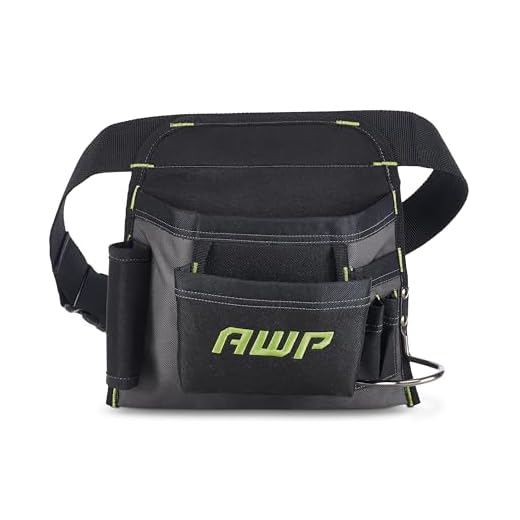 AWP Handyman Tool Apron - Black & Gray
