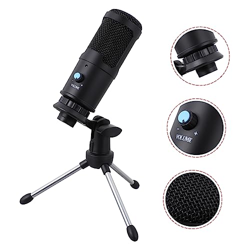 Microphone à condensateur cardioïde USB stable équipé d'un support noir robuste - 7