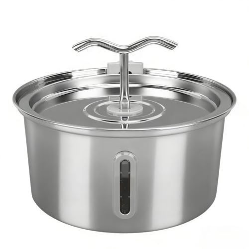 Fuente de agua para gatos de acero inoxidable 3.2L
