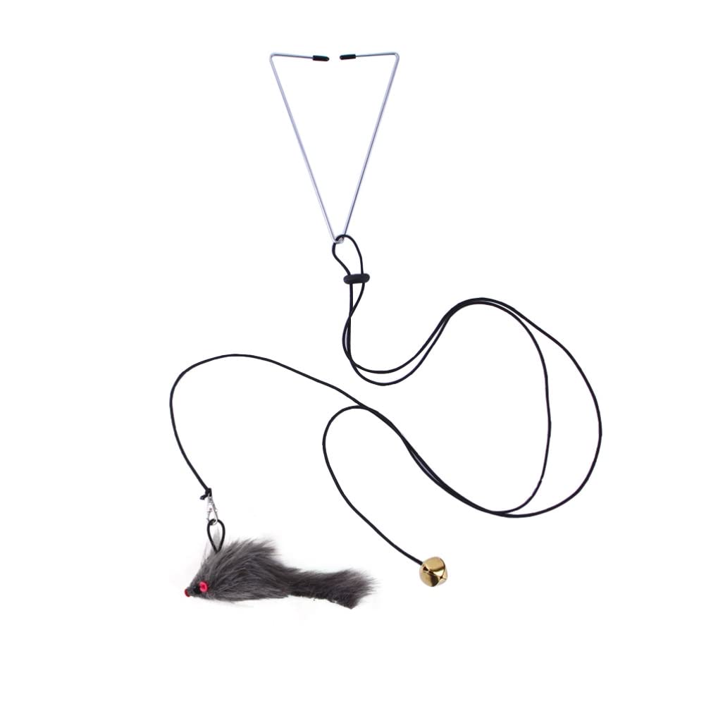 BSTCAR Muis met afstandsbediening voor katten, elektrische pluche muis met afstandsbediening met kaas, kattenspeelgoed