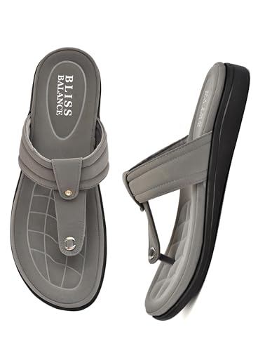 Image of Extra Soft Women's Comfortable Highcushioned Doctor Slippers|Flip-Flops Fashionable Casual & Stylish|Lightweight & Breathable Chappals|Outdoor Sandals Ladies&GirlsBB928