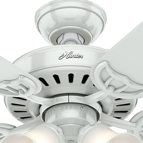 Hunter Fan Company, 53062, 52 Inch Studio Series White Ceiling Fan With Led Light Kit And Pull Chain #TOP7