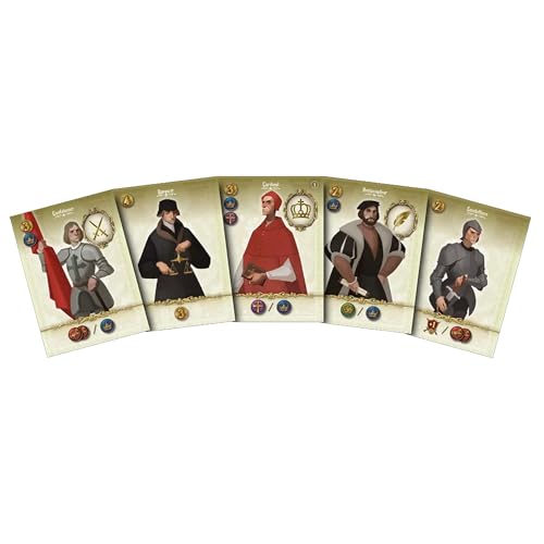 Juego de Mesa Virtù: Temática del Renacimiento Italiano, Juego Estratégico Profundo de Construcción Urbana para Adultos y Adolescentes a Partir de 14 Años, 2-5 Jugadores, Tiempo de Juego Promedio 60-150 Minutos, Fabricado por Super Meeple miniatura 4