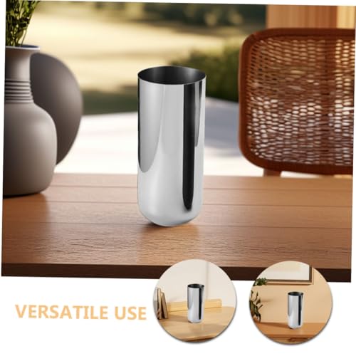 Vase acier inoxydable OUNONA incassable pot de fleurs moderne metal - 8