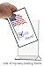 5.5 x 8.5 Acrylic Sign Holder for Tabletops, Top Insert, T-Style - Clear 19068