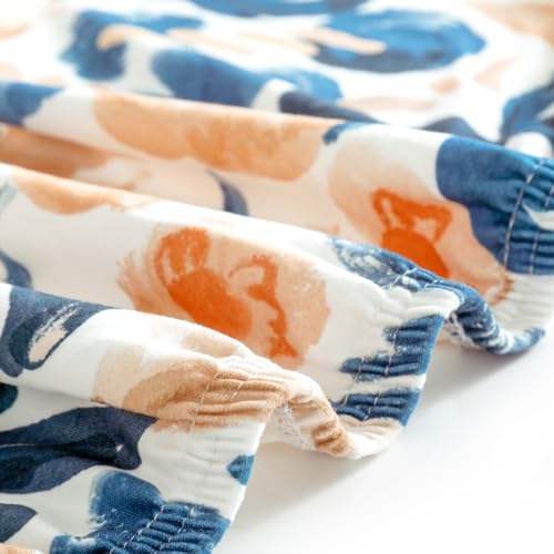 Image of GRSSDER Stretch Ultra Soft Jersey Knit Changing Pad Cover Set 2 Pack, Change Table Pad Covers Fit 32 inch /34 inch x 16 inch Pads Safe and Snug, Beautiful Blush Floral Print for Girls