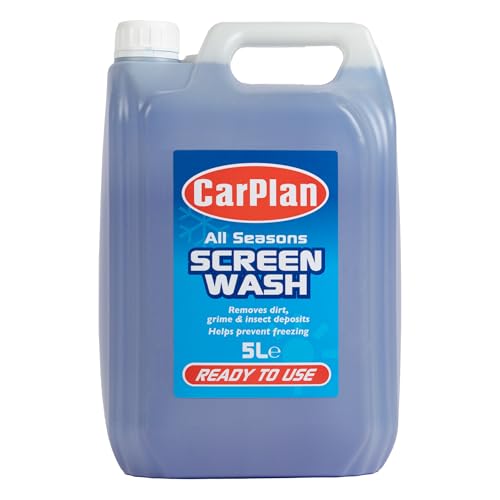 CarPlan All Seasons Ready Mixed Screen Wash Removes Dirt Grime Prevents Freezing 5 Litres