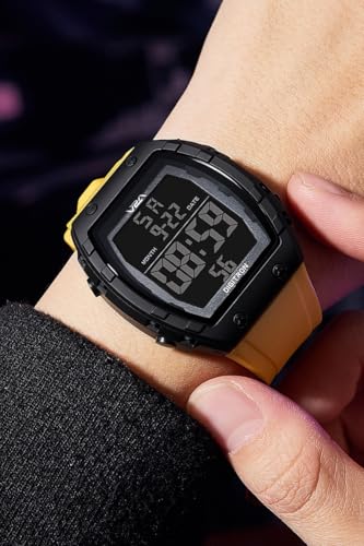 Image of V2A Digitron 2209 Tonneau Design Digital Sports Watch for Men & Boys | Alarm, Stopwatch, 12 /24H | 3 ATM Water Resistant | Luminous Display | | Sports, Fitness, Outdoor & Training| Gifts for Men & Boys