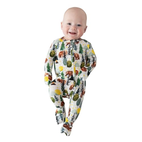 Image of Posh Peanut Convertible Baby Sleepers - Girls Footless Baby Pajamas with 2 Way Zipper for Easy Diaper Changes