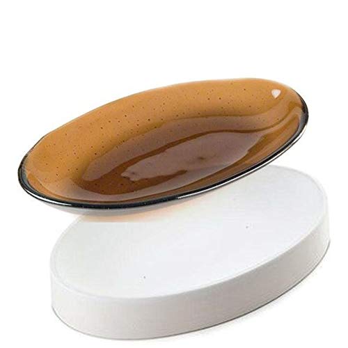 Bullseye Glass Fusing Mold Oval Dish 11.3