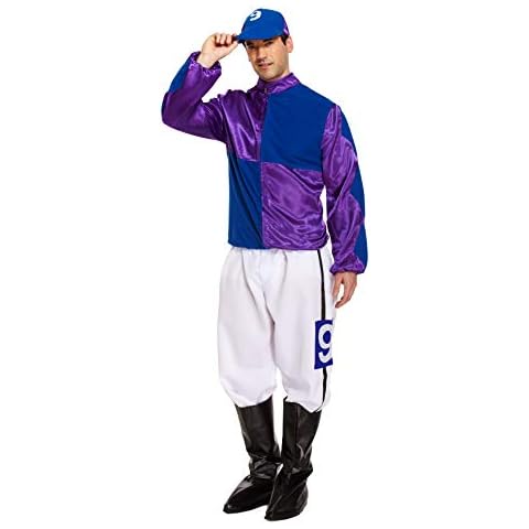 HENBRANDT Adult Men's Jockey Costume Outfit Cover