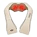 Produktbild Massagegerät Schulter Nackenmassagegerät Shiatsu Elektrisch für Nacken Rücken Wärmefunktion mit 3D-Rotation Massage Einstellbaren Geschwindigkeiten Beige von Naipo.