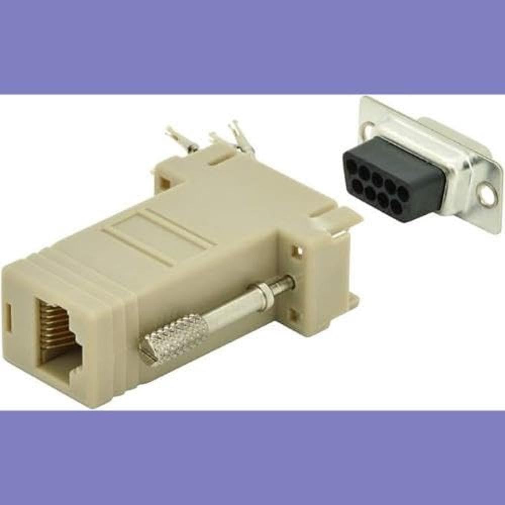 ADATTATORE DA RS232 D-SUB 9 PIN MASCHIO A RJ45 - Foto 12