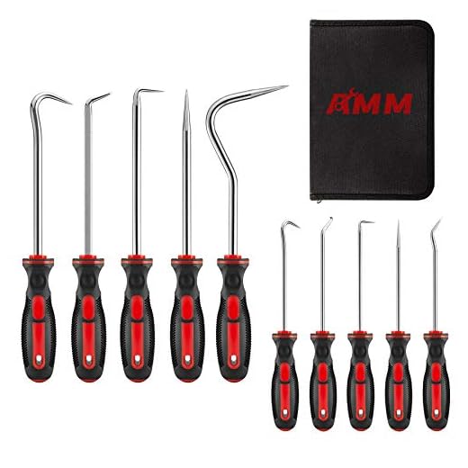 AMM 10-Piece Precision and heavy duty Pick & Hook Set, Used for automobile maintenance tools and electronic products maintenance tools,The best tool gift