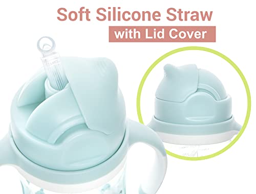 R-for-Rabbit-Premium-Bubble-Baby-Sipper-10-fl-oz-Anti-Spill-Sippy-Cup-with-Soft-Silicone-Straw-BPA-Free-Non-Toxic-for-BabyKids-of-9-Months-300-ml-Blue