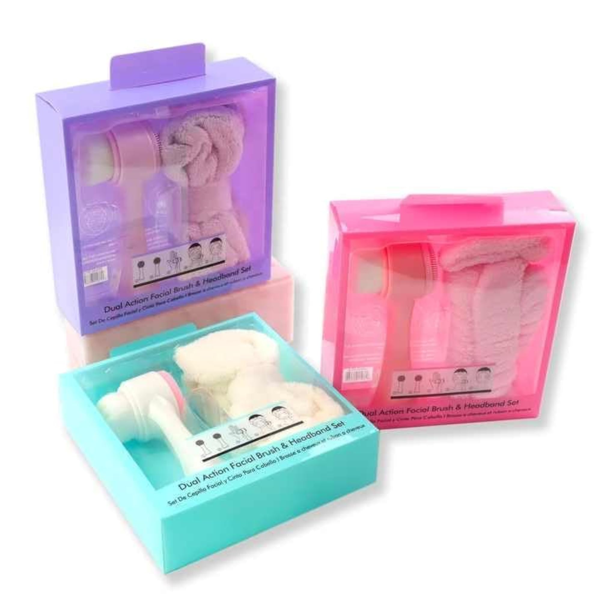 Facial Brush and Headband Set for Deep Cleansing
