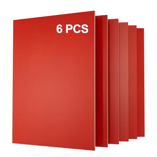 Creatorally 6 Pack Pre-Painted Colored Plywood Sheets, 11.7