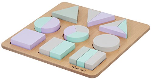 Kindsgut Puzzle en Bois pour Enfant avec Formes géométriques à encastrer, Emilia