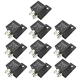 JUUDDENPARTS 10Pcs Motor Relay Car Fuse Relay 5 Pin 24V 40A 28VDC JD2912-1Z-24VDC Boat Truck Van Vehicle Automotive Contactor Switch