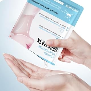 10PC Maschera per il Collo 25g, Essenza Rassodante per il Collo e Décolleté Lifting, Idratante, Anti-invecchiamento, Antirughe, jingshuang-19