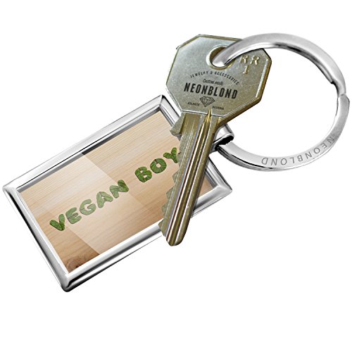 NEONBLOND Keychain Vegan Boy Green Beet Leaves