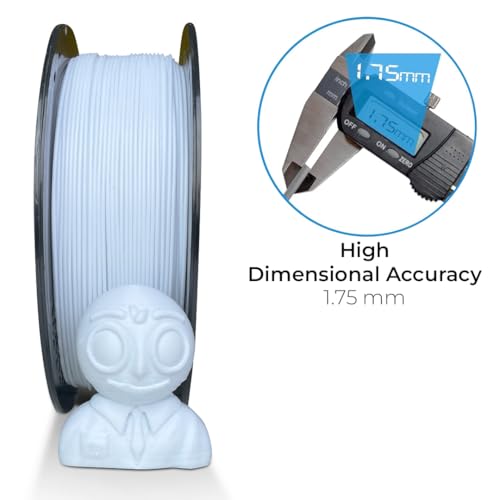 Image of NFIL3D Premium HS PLA+ Polar White - 3D Printing Filament | Compatible with All 3D Printers | 1.75mm | 1Kg