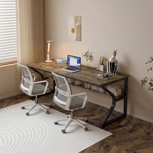 Image of TEKAVO Kynes Computer Table for Home Pc | Office Table for Home with Lower Shelf, Laptop Table, Work Table, Study Table, Modern Workstation | Forest Wood, Metal, (120 Cm x 60 Cm x 75 Cm) - DIY
