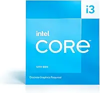 Intel Core i3-13100F 3.4GHz (4.5 Turbo) Processador para desktop LGA 1700 de 4 núcleos (Raptor Lake)